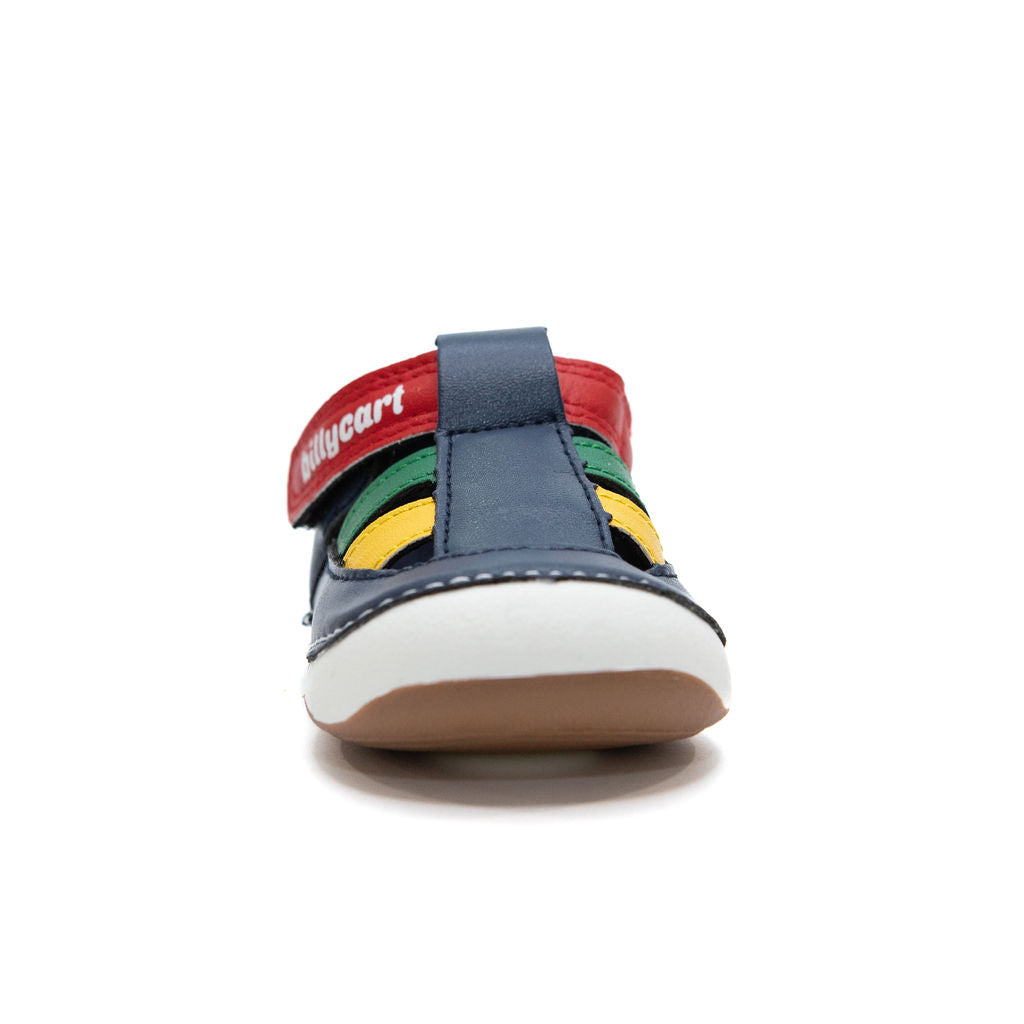 Extra wide boys pre-walker or first walker sandals | Scout - Multicoloured Billycart kids Sandals