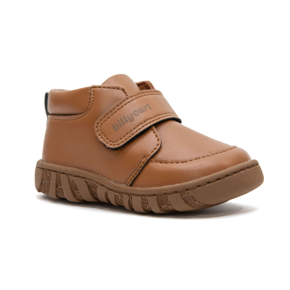 Brown prewalker boots by Billycart Kids Australia | Podiatrists recommended first walker boots for toddler boys
