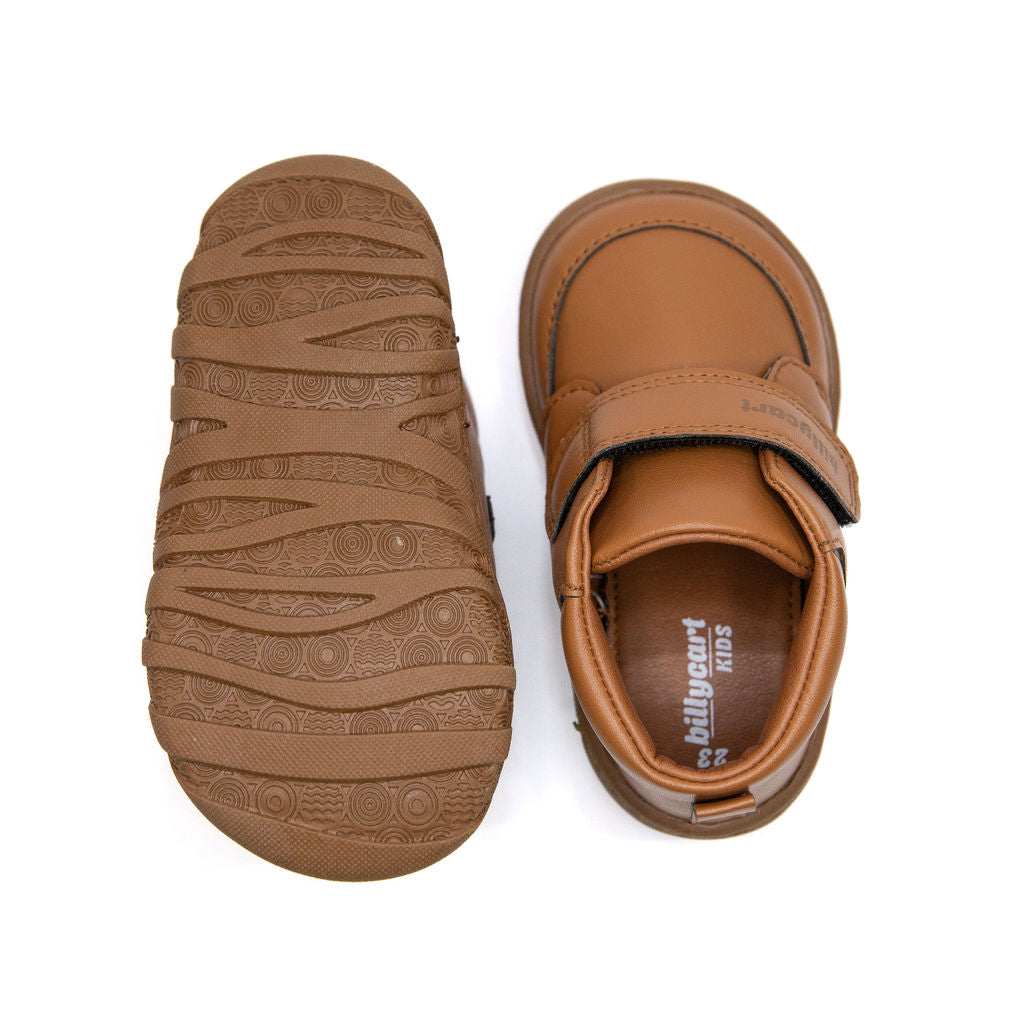 Billycart Kids - OAKLEY - Brown Outdoor Boots for kids with velcro and ankle straps | Australian Podiatrists approved and recommended