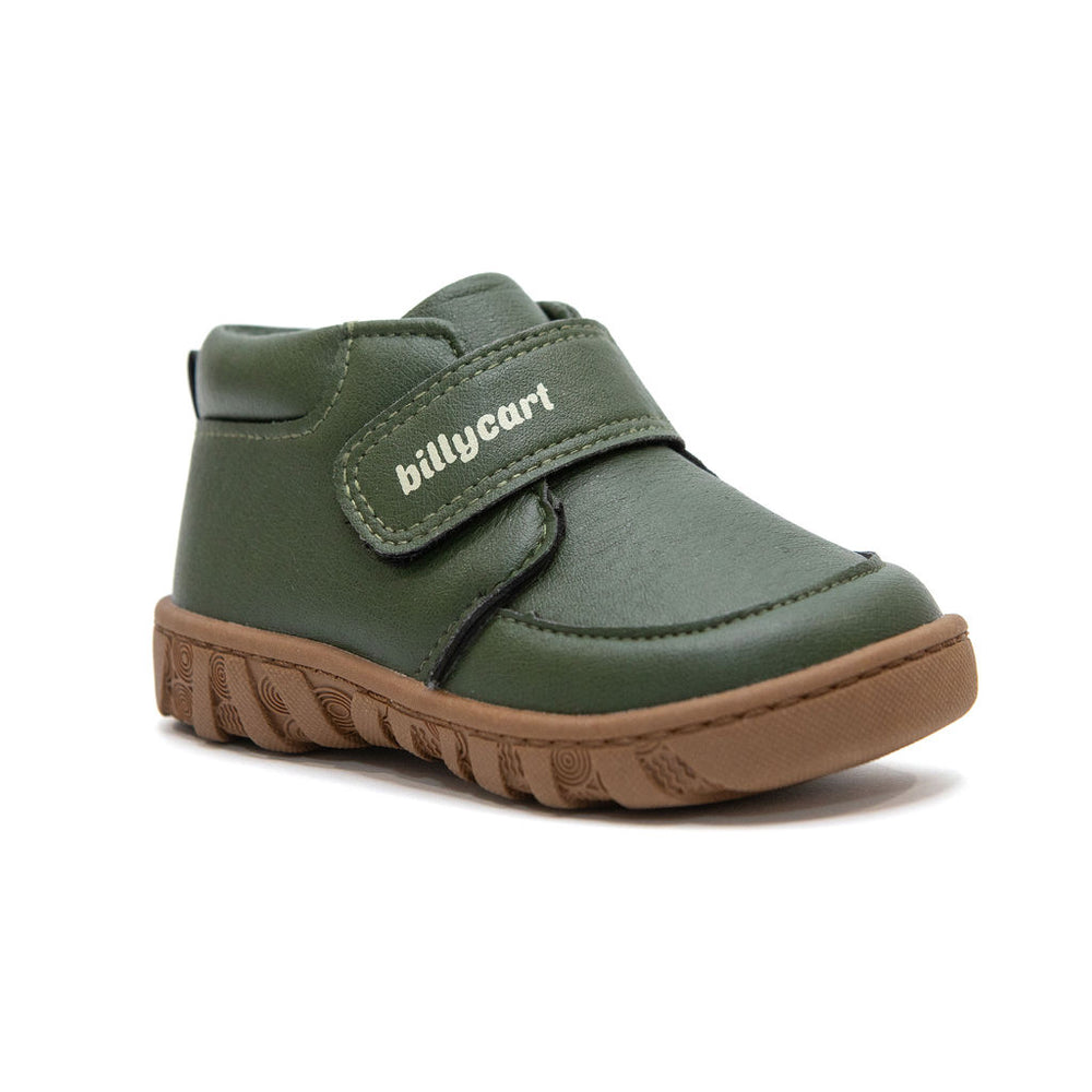 Billycart Kids soft rubber soles | Green First walker Boots | Australian podiatrists recommended first walker sandals with velcro strap
