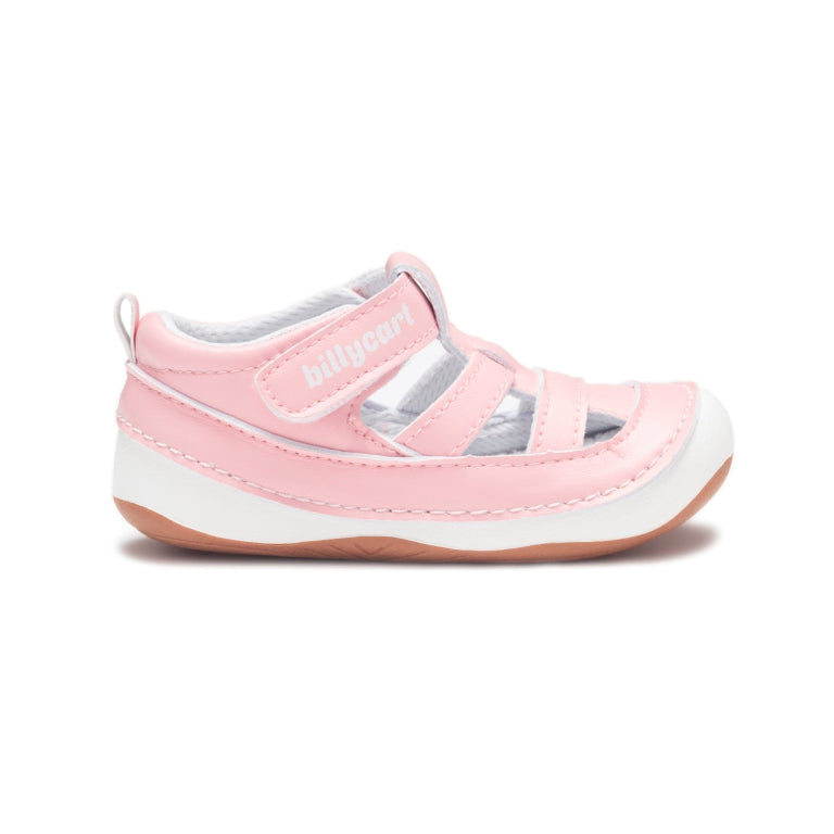 Pink wide fit kicks with soft sole for toddlers