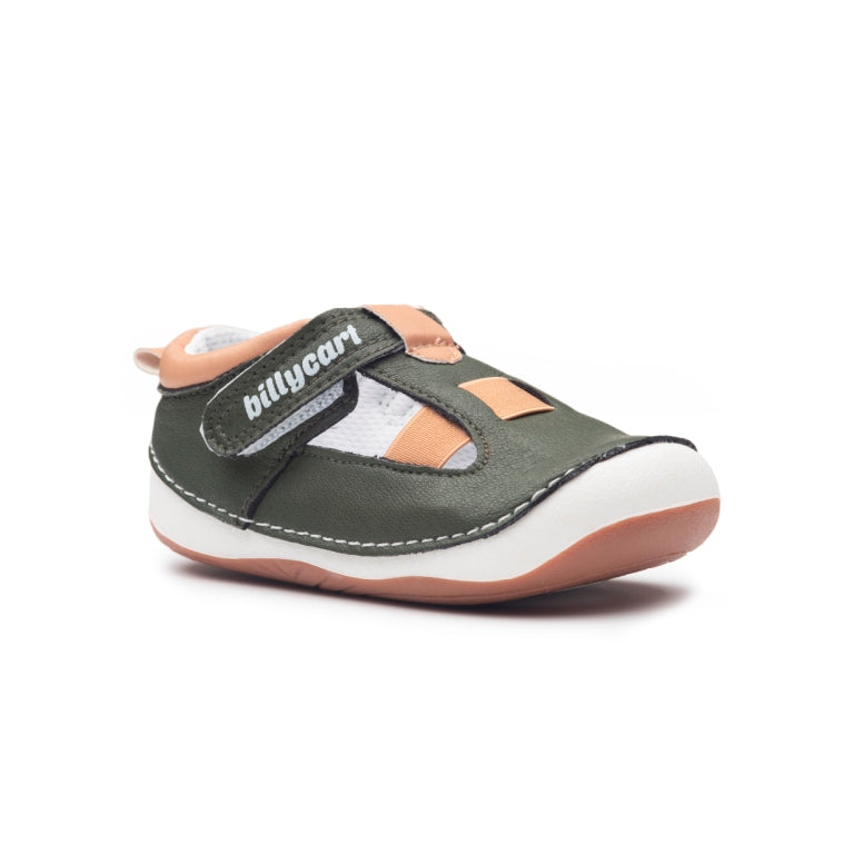 Extra wide boys pre-walker or first walker sandals | Forrest green Billycart kids Sandals