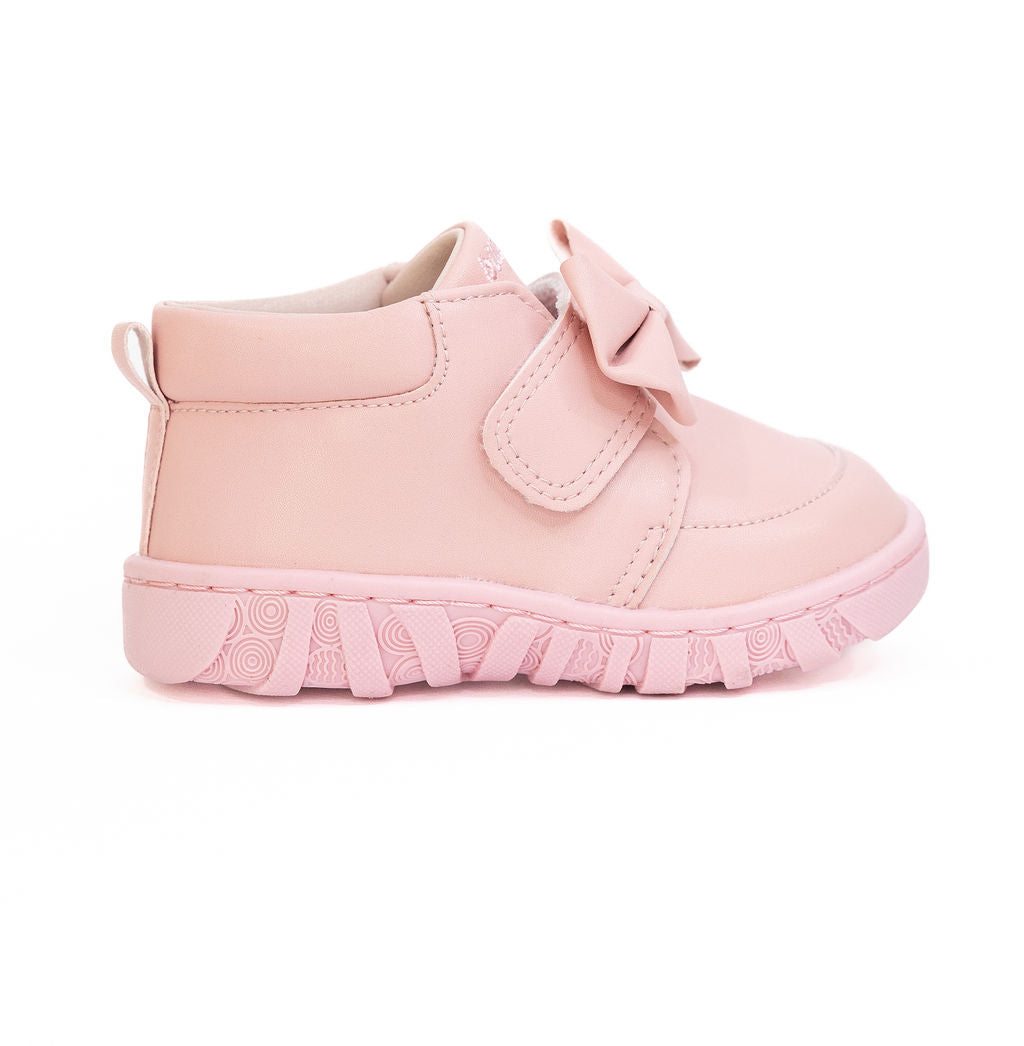 Billycart Kids soft rubber soles | Pink First walker boots | Australian podiatrists recommended first walker sandals with velcro strap