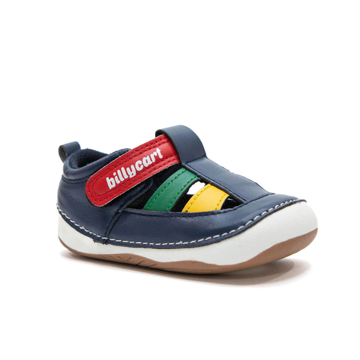 Scout - Multicoloured prewalker sandals by Billycart Kids Australia | Podiatrists recommended first walker sandals for toddler boys