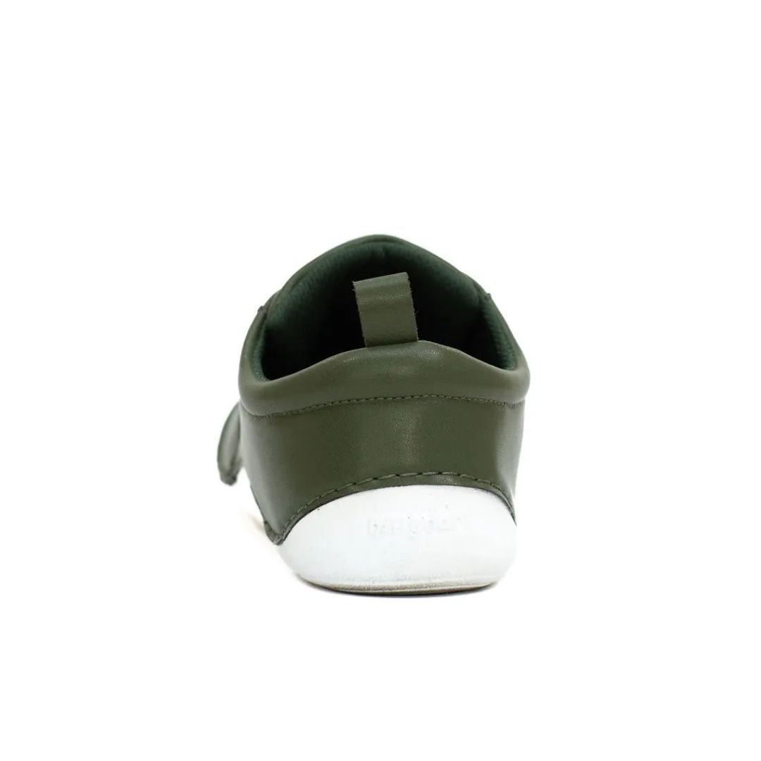 Wide Green Kids Sneakers with soft sole - not nike