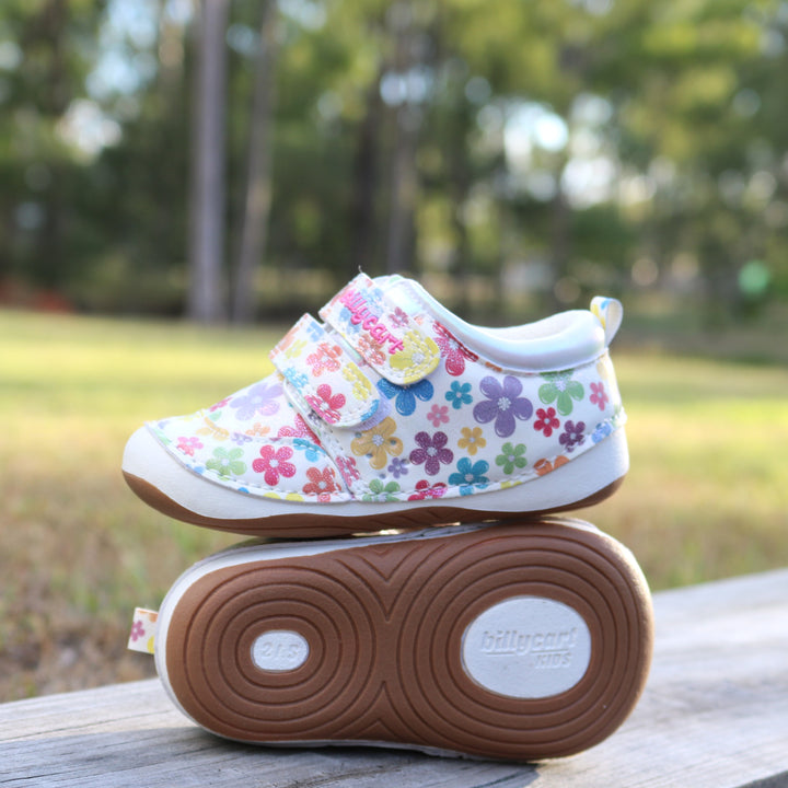 Billycart Kids rainbow Poppy shoes for toddlers used outdoors for playing