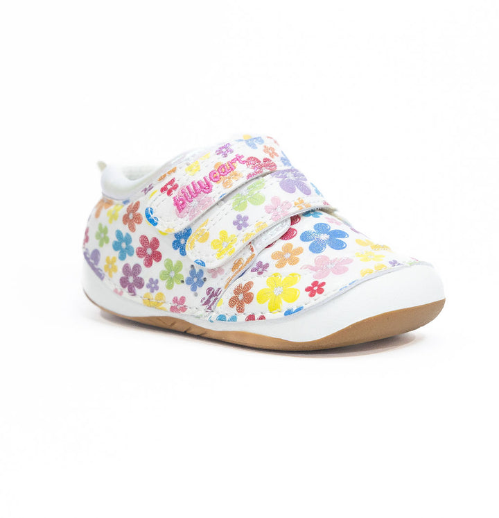 Billycart Kids Australia - Floral Sneakers  for toddler girls | Wide fit pre-walker outdoor shoes