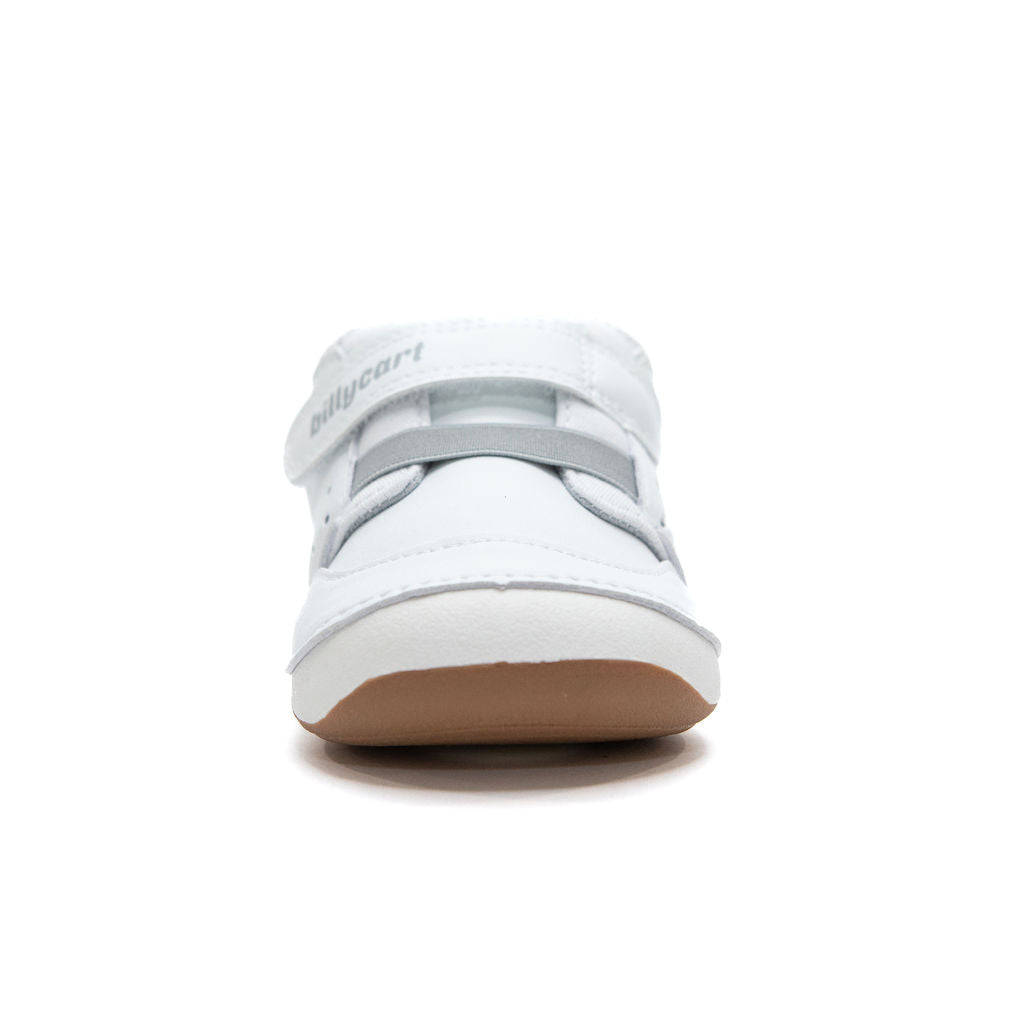 Wide White Kids Sneakers with soft sole - not nike