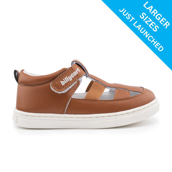 LENNIE tan unisex toddler sandals