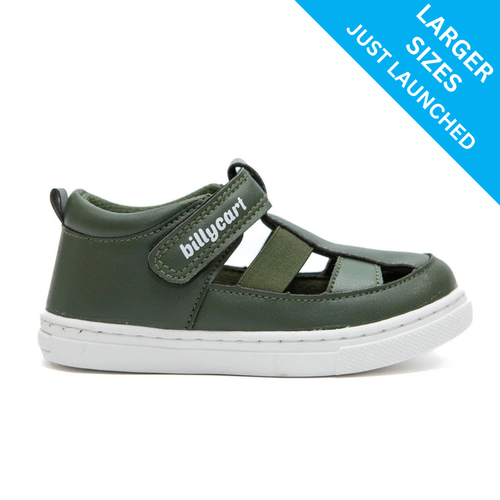 MORGAN green unisex toddler sandals