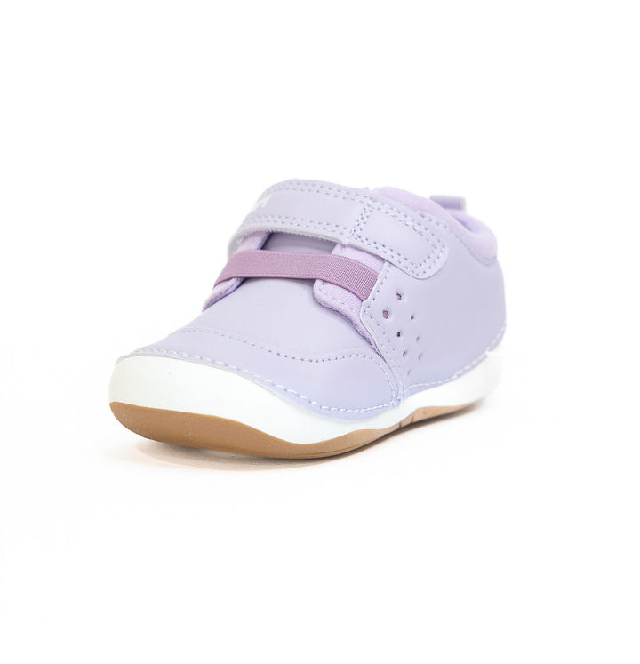 Purple wide fit kicks with soft sole for toddlers