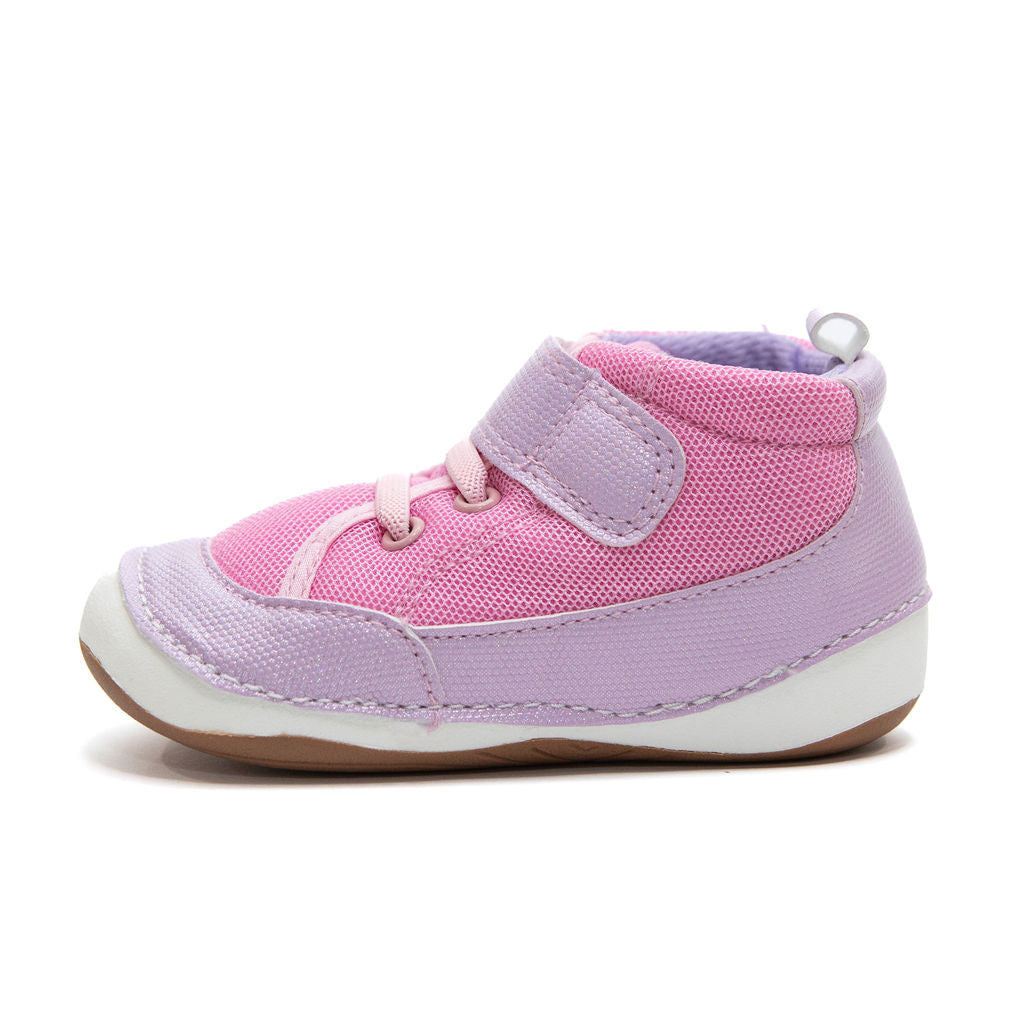 FLOSS pink and purple baby and toddler girls high-top sneakers