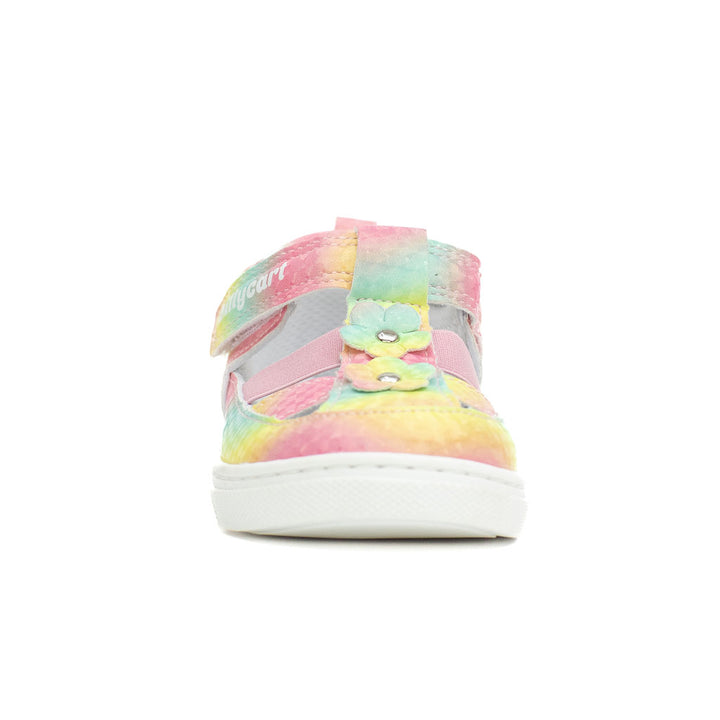Billycart Kids Amelia rainbow soft sole first walker sandals for kids. Zero drop and recommended by podiatrists