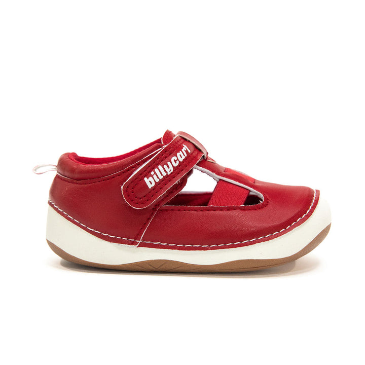 Boston Red Non slip, flexible, rubber soles, daycare sneakers with velcro first walkers by Billycart Kids