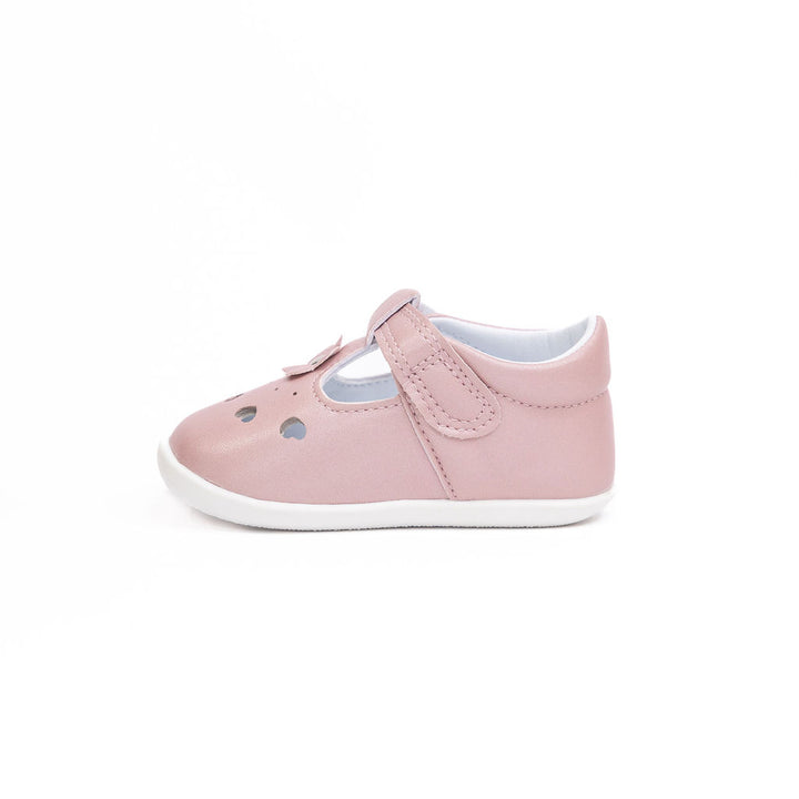Plain Pink prewalkers with soft soles for infants - Billycart Kids