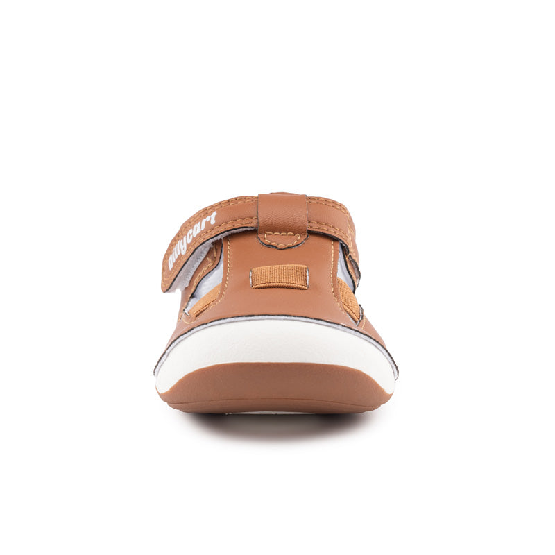 Billycart Kids first walker Brown sandals for baby and toddlers | Podiatrists recommended prewalker shoes for baby and toddlers Australia