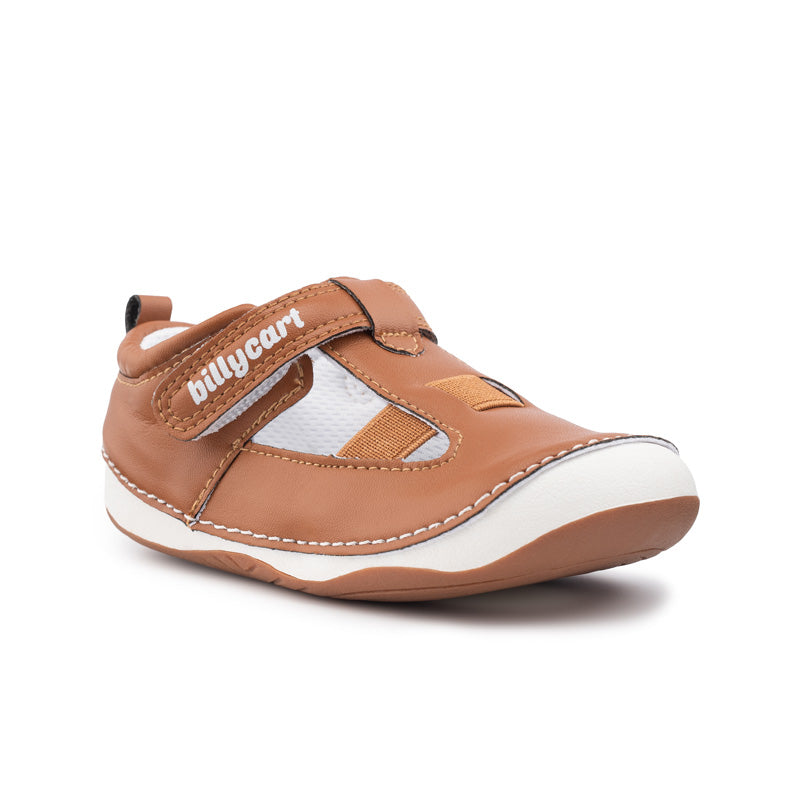 Extra wide boys pre-walker or first walker sandals | London wide Brown Billycart kids Sandals