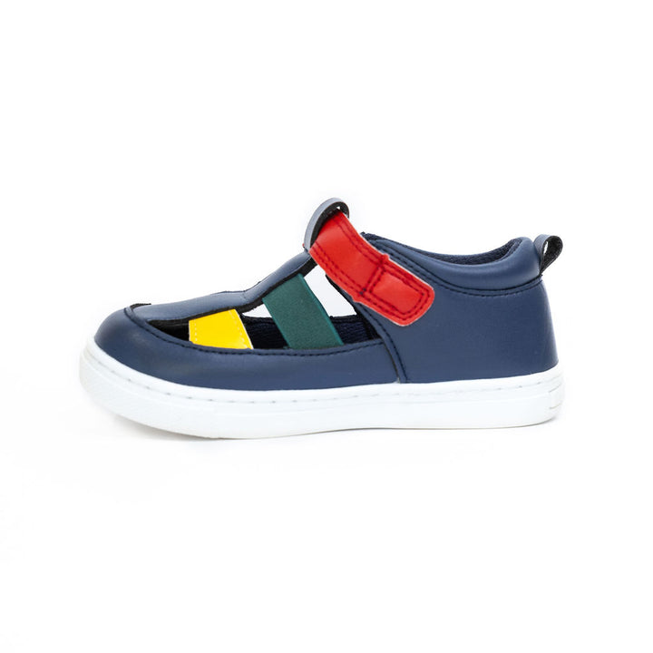 Extra wide unisex pre-walker or first walker sandals | Sydney Multicoloured Billycart kids Sandals