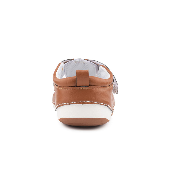 London Unisex Tan  non-slip, daycare Sandals with flexible, soft rubber soles. Shoes from Billycart Kids