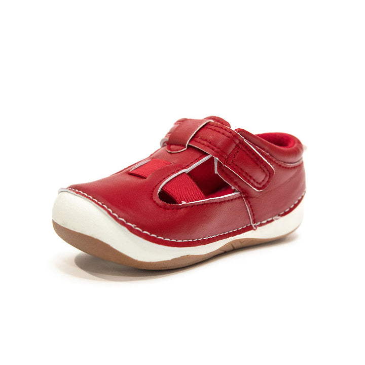 Billycart Kids wide fit first walker sandals for baby and toddlers | Boston Red | Best suited to a Regular width foot or wide foot toddlers
