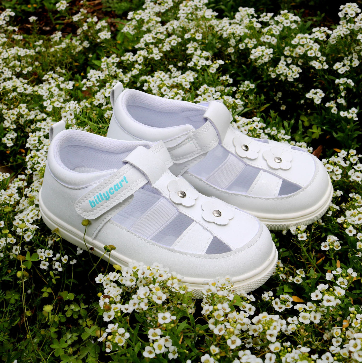 LAYLA white toddler girls sandals