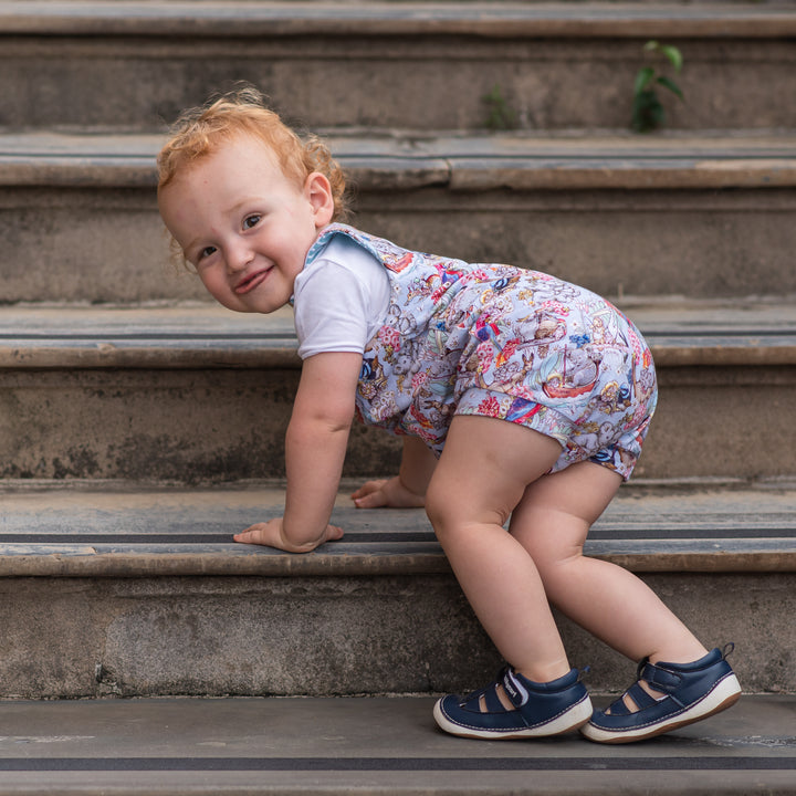 TAYLOR navy blue unisex baby and toddler sandals