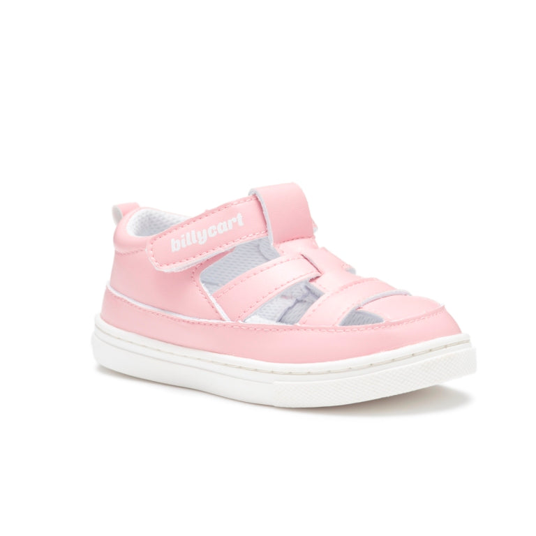 Piper Pink prewalker sandals by Billycart Kids Australia | Podiatrists recommended first walker sandals for toddler girls