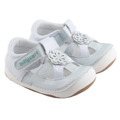 Buy the best Baby & Toddler shoes and footwear online. First walker Girls blue kids sandals with rubber sole. Size 4, size 4.5, size 5, size 6, size 7. Wide width fit without laces, with Velcro