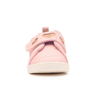 Audrey Girls Pink  first walker Sneakers with Velcro  in Australia. Shoes from Billycart Kids
