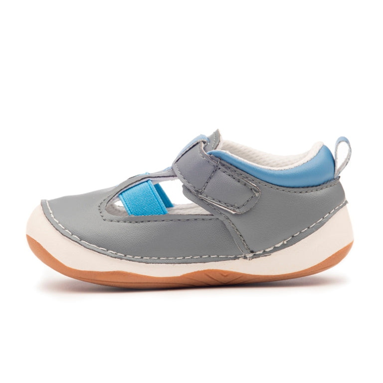 Noah Boys Grey  Quality Sandals for wide feet. Vegan friendly . Shoes from Billycart Kids