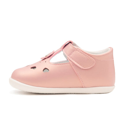 Rosie Girls Pink  Quality T-Bars with flexible, soft rubber soles. Vegan friendly . Shoes from Billycart Kids