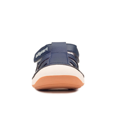 Taylor Unisex Navy first walker Sandals with Velcro  in Australia. Shoes from Billycart Kids