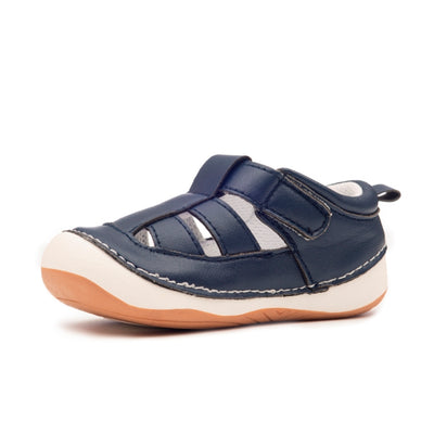 Taylor Unisex Navy Infant  Sandals for learning to walk  in Australia. Shoes from Billycart Kids