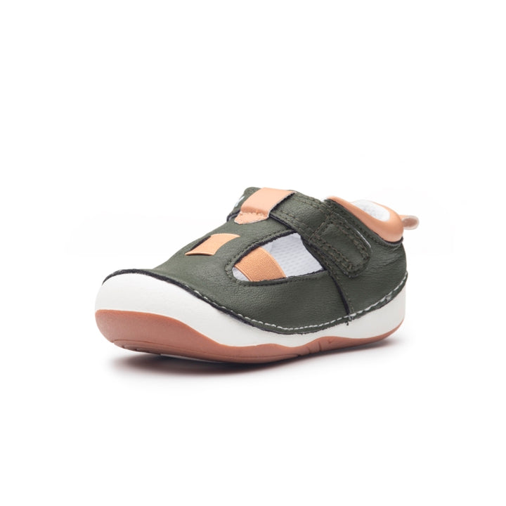 Forrest green prewalker sandals by Billycart Kids Australia | Podiatrists recommended first walker sandals for toddler boys