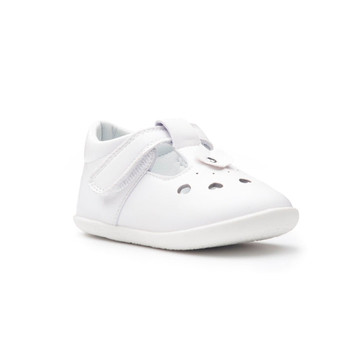 Stylish plain white soft sole prewalker shoes - Billycart Kids