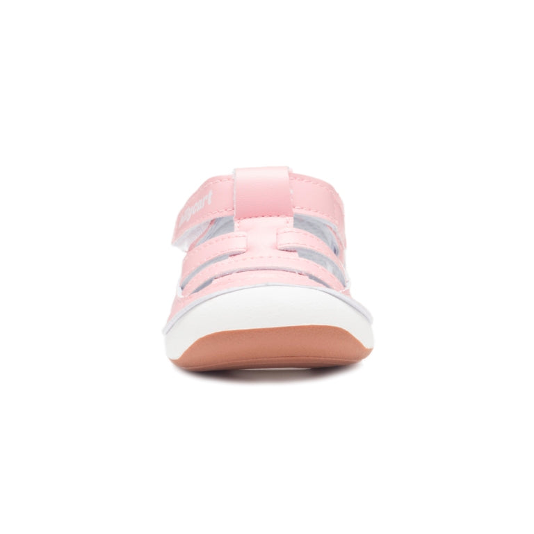 Pink widefit kicks with soft sole for toddlers